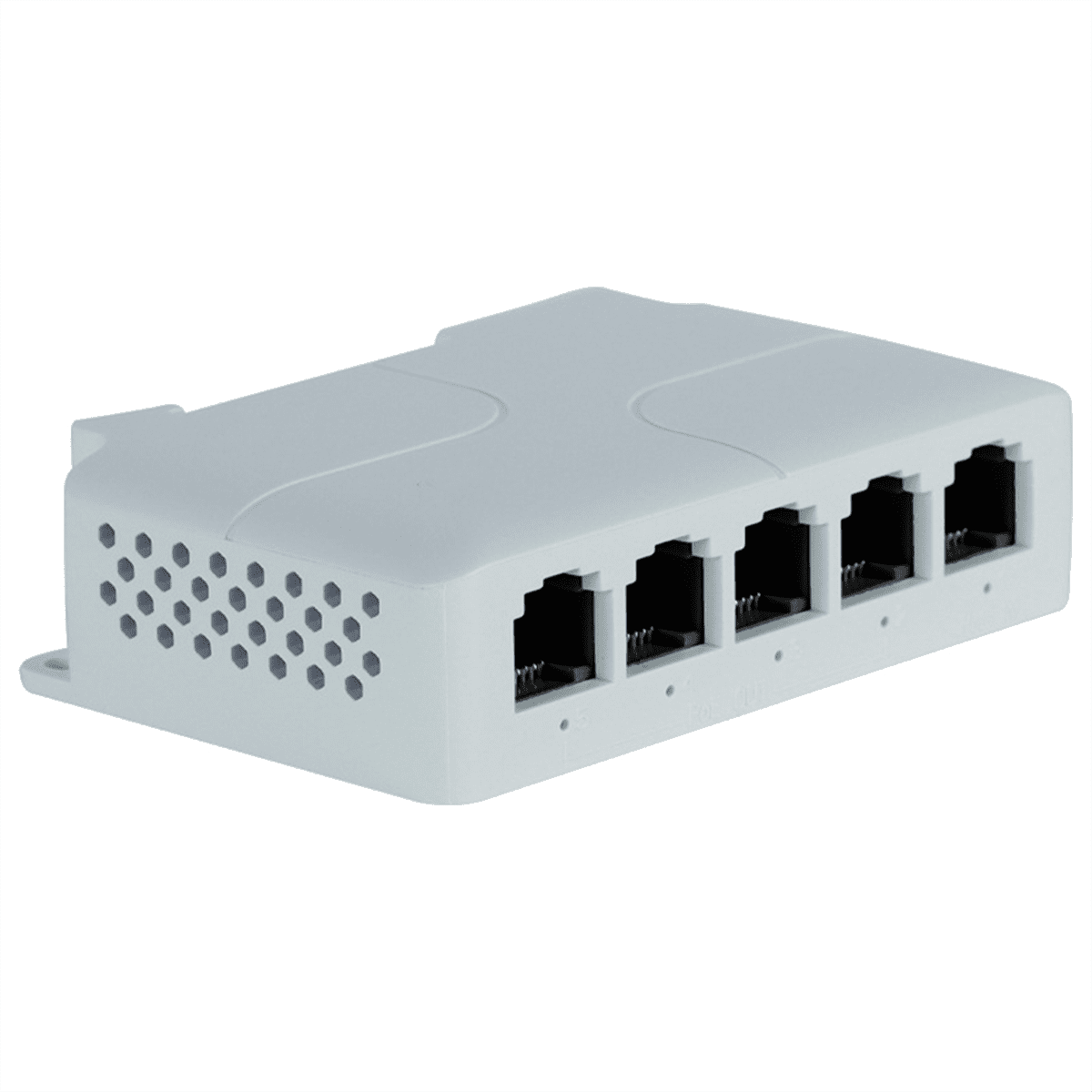 5 Port 10/100Mbps POE Extender 1 in 4 Out Network Switch Repeater Support IEEE802.3af/at/bt for PoE Switch NVR IPC 3Pcs