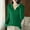 01 Green, variant on YueHuiYing Womens Fall Fashion Womens Long Sleeve Shirts Patchwork Button Up V Neck Sweatshirt Casual Pullover Tops