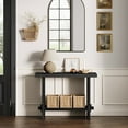 thumbnail image 2 of Nathan James Virgo Farmhouse Console Table, Open Storage 2-Tier Behind the Sofa Table, Entryway Accent Table, Reclaimed Black Oak, 2 of 6