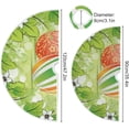 thumbnail image 3 of FMSHPON Easter Beautiful Easter Eggs Daisy Flower Green Leaf Xmas Christmas Tree Skirt Stand Mat for Holiday Party Decoration Indoor Outdoor 36 inches, 3 of 6