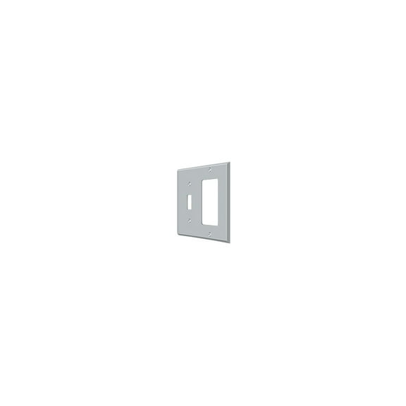 Deltana SWP4743U26D Switch Plate, Single Switch/Single Rocker in Brushed Chrome