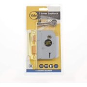 Yale Locks - PM320 3 Lever Mortice Sashlock Polished Brass 65mm 2.5in