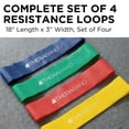 thumbnail image 3 of THERABAND Resistance Band Loop Set, 18" Workout Bands for Strength Training, Stretching & Physical Therapy, Set of 4 Color-Coded Exercise Bands with Varying Resistance Levels, Portable & Durable, 3 of 10