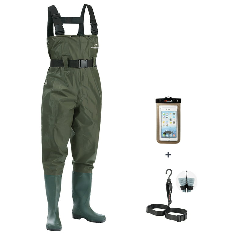 FISHINGSIR Fishing Waders for Men with Boots Womens Chest Waders