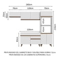 thumbnail image 3 of Cocina Integral Completa Modular Madesa Reims 260cm BB 08, 3 of 10