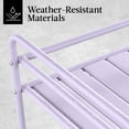 thumbnail image 5 of Best Choice Products 2-Tier Rolling Bar Cart Indoor/Outdoor w/ Storage Shelves, Wine Rack, Lockable Wheels - Lavender, 5 of 9