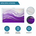thumbnail image 6 of Purple Modern Wavers Placemats Set of 4, Abstract Water Ripple Fluid Art Placemats for Dining Table, Place Mats for Kitchen Tabletop, Waterproof Wipeable Dining Table Mats Set, 6 of 9