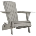 thumbnail image 5 of Safavieh Breetel Outdoor Chairs w/ Wine Glass Holder, Set of 2-Grey, 5 of 15