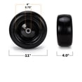 thumbnail image 3 of Set of 2 11x4.00-5 Flat Free Lawn Mower Tire 300lbs Load 3/4" 5/8" Bearings for Zero-Turn Mowers Garden Carts, 3 of 9