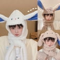 thumbnail image 2 of Ywmsfl Ears Hat Scarf Winter Hat Scarf Gloves Set Neck for Hat Hat Wrap Warm Hat Cap Warm Thicken, 2 of 14