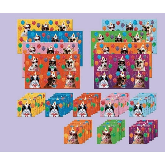 Dogs & Cats Birthday Party Activity Memory Match Game