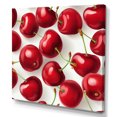 thumbnail image 2 of Designart "Pattern of Simple Cherry Blooms II" Floral Wall Art - Traditional Red Cherry Bedroom Canvas Wall Art, 2 of 6