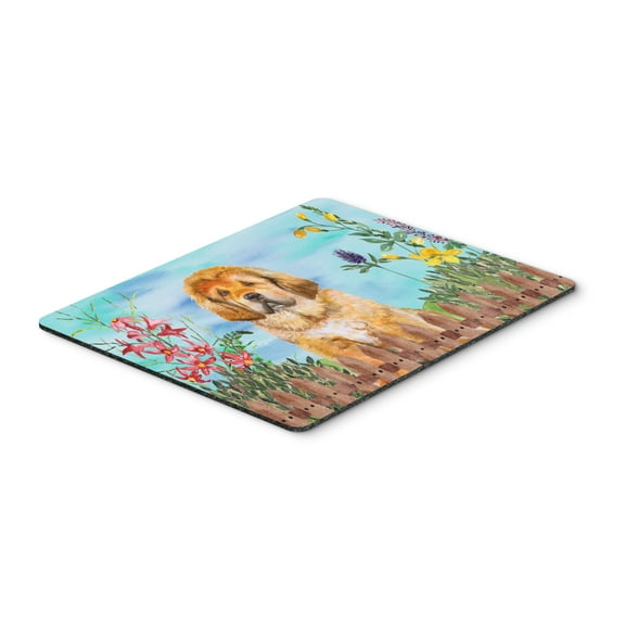 Tibetan Mastiff Spring Mouse Pad Hot Pad or Trivet