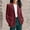 Wine, variant on TMOYZQ Women's Corduroy Blazer Long Sleeve Loose Fit Jacket One Button Lapel Jacket Work Office Coat Outerwear