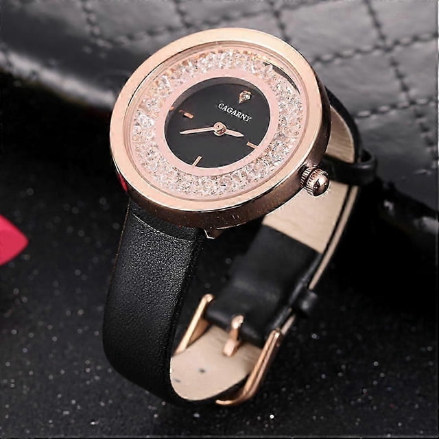 CAGARNY 6878 Life Waterproof Leather Strap Watch