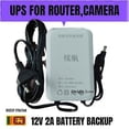 thumbnail image 2 of 12V-2A Uninterruptible Power Supply for WiFi Router Modem Security Camera Mini UPS 4 hours Battery Backup Surge Protector for Router CCTV Camera, 2 of 5