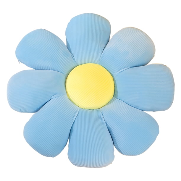 Cojín trasero en forma de girasol Cojín decorativo para el hogar para sala de estar (azul) Tmvgtek Libre de BPA