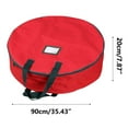 thumbnail image 4 of kchsji 2PC Christmas Wreath Storage Bag, Round Single Layer Oxford Cloth Organizer with Zipper and Window, Large Capacity Holiday Decoration Storage Bag for Seasonal Storage and Protection, 4 of 9