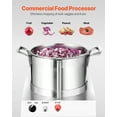 thumbnail image 2 of VEVOR Food Processor Vegetable Chopper 6.3 Quart Food-Grade Stainless Steel Blender, 2 of 9