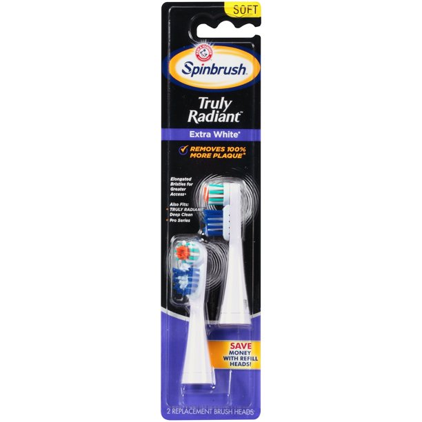 Arm & Hammer Spinbrush Truly Radiant Extra White Soft Replacement Brush