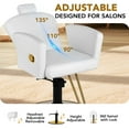 thumbnail image 3 of Salon Chair for Hair Stylist, Reclining Hair Styling Chair, Barber Chair for Home Barbershop, All-Purpose Salon Chair Hydraulic Pump with 360° Swivel, 90°-135° Recline, Beauty Salon Equipment, 3 of 6