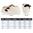 thumbnail image 4 of PULLIMORE Cartoon Cow Slippers, Winter Indoor Outdoor Slippers, Fuzzy Plush Cotton Slipper for Women Men, 4 of 10