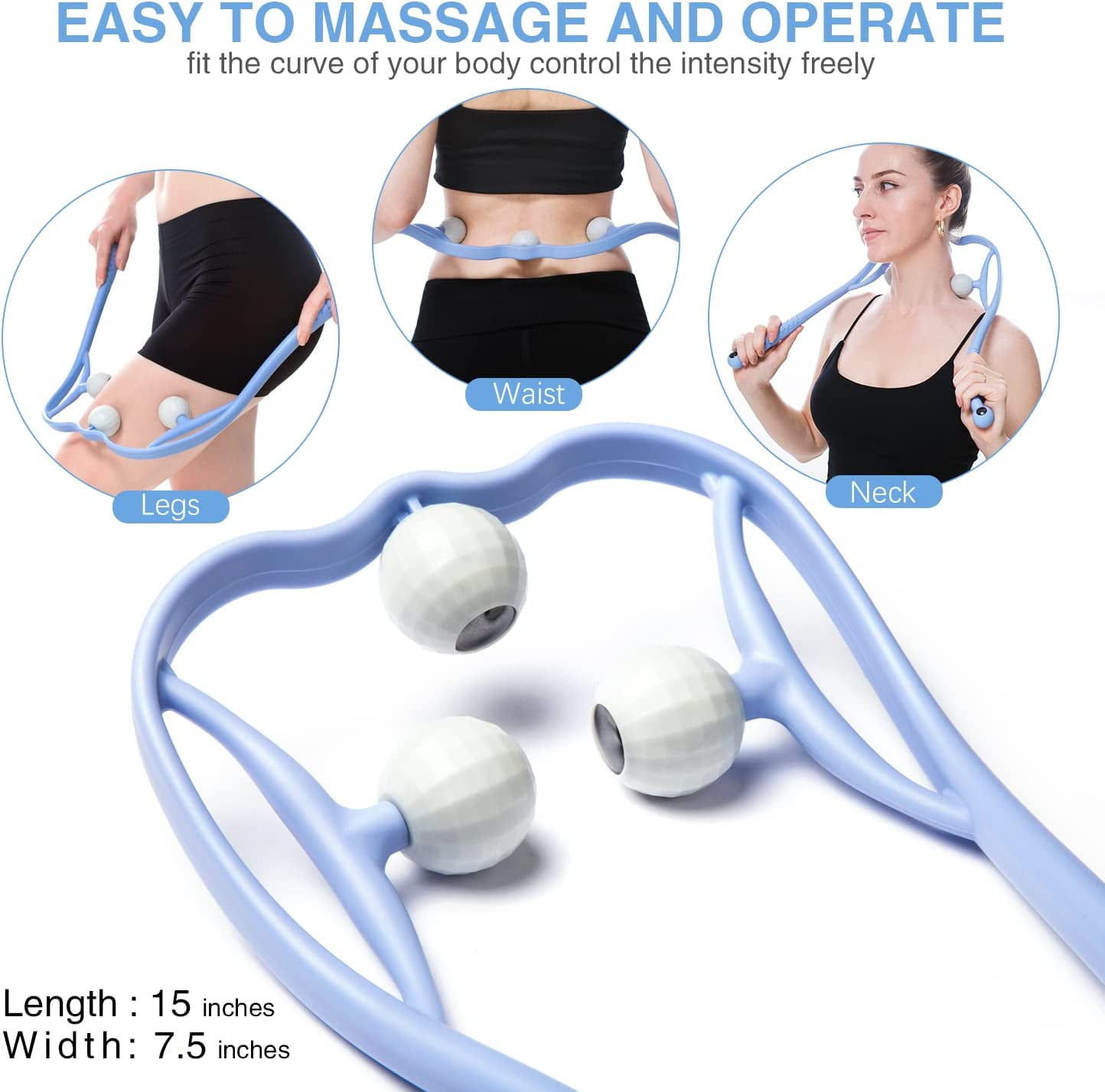 Dropship 1pc TPO Handheld Neck Massager, Multifunctional Mini Fitness  Massager, Manual Trigger Point Massager, Body Scalp Massager Portable For  Neck, Shoulder Massager to Sell Online at a Lower Price