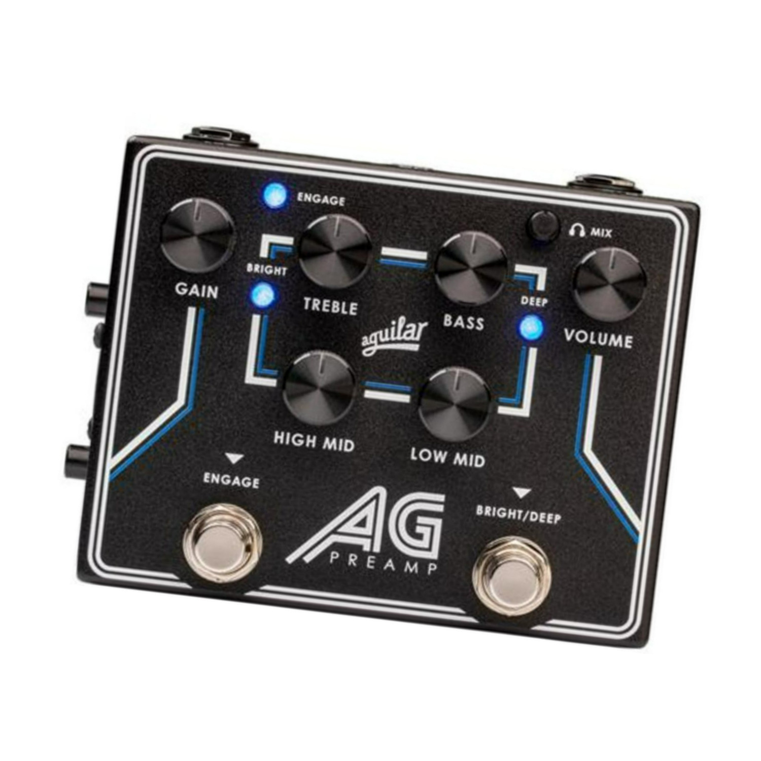 Aguilar Preamp or DI Pedal with Foot-Switchable Broadband Deep Controls