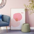 thumbnail image 4 of ZUO Modern Pine Wood MDF Geode Canvas Wall Art in Pink Finish, 4 of 5
