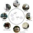 thumbnail image 7 of REGALWOVEN 10Pcs Plastic 17mm Dia Foot Feet Pads Cushion Domed Nail for Furniture Chair, 7 of 7