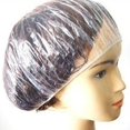 thumbnail image 3 of Elle Nobles 100pcs Disposable One-off Clear Shower Hair Caps Elastic Bathing Caps for Spa Salon, 3 of 5