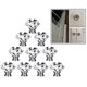 thumbnail image 3 of Perillas de 30mm, puertas transparentes de cristal de diamante, armario, cajón, armario, decoración, 10 uds./juego (transparente) Feliz Sencillez, 3 of 4