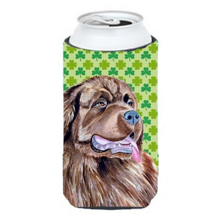 

Carolines Treasures Newfoundland St. Patricks Day Shamrock Portrait Tall Boy bottle sleeve Hugger