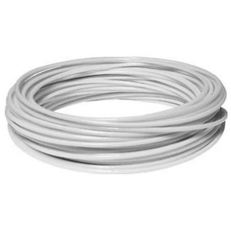 122066 100 ft. x No. 5 Plastic Coated Clothesline Wire, White