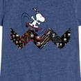 thumbnail image 3 of Peanuts - Snoopy Skating Pattern - Toddler And Youth Girls Short Sleeve Graphic T-Shirt, 3 of 6