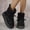 Black, variant on FRSASU Women's Cozy Ankle Snow Boots Fur Lining Warm Soft Comfortable Outdoor Walking Boots Black