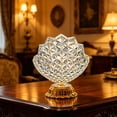 thumbnail image 5 of Battery Powered LED Night Light Decorative Table Lamp, Diamond-Cut Crystal Style with Gold Base, Portable Bedside Light for Bedroom, Party, Kids, 5 of 5