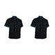 thumbnail image 1 of Naiovety Chaqueta de chef Uniforme Manga corta Ropa de cocina del hotel Abrigo de cocinero 2XL Negro Negro 2XL 2piezas, 1 of 1