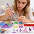 thumbnail image 5 of Diamond Art Drill Pens Kit with Screw Metal 1, 3, 6, 9 Tip Diamond Painting Accessories with Drill Tray Bead Dot Pen Correction Spatula Brush & Clay 5D Diamond Art Tools Set for DIY Nail Art, 5 of 5