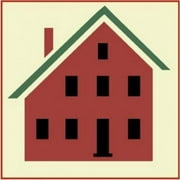 Saltbox 5 Stencil - Vintage Farmhouse Folk Art Mylar Home Crafting - The Artful Stencil