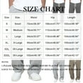 thumbnail image 2 of cocolona Mens Baggy Sweatpants Fashion Casual Wide Leg Pants Elastic Waist Drawstring Lounge Trousers Vaction Travel Pants, 2 of 5