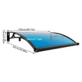 thumbnail image 2 of 40" x 24" Patio Awning Canopy Outdoor Window Door Overhang Rain Snow Protection, 2 of 21