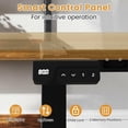thumbnail image 3 of GVN Electric Adjustable Standing Desk Frame Base with LED Display for Home Office Computer Desk Workstation Furniture, Black, 3 of 5