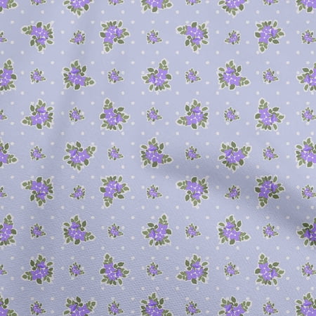 oneOone Silk Tabby Medium Purple Fabric Floral Sewing Craft Projects Fabric Prints By Yard 42 Inch Wide