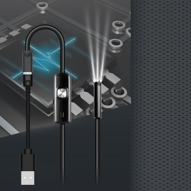 Phone Endoscope Phone Borescope Hd Phone Endoscope Usb Borescope Phone Accessories 7mm HD Phone Endoscope With Flexible Wire Lightweight Multifunctional Waterproof USB Endoscope
