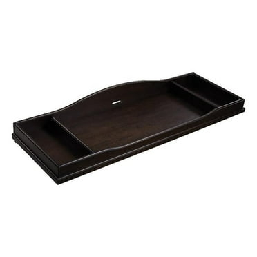 Baby Cache Glendale Traditional Wood Changing Station in Charcoal Brown