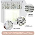 thumbnail image 2 of 2 Pack Valances Window Treatments, Green Watercolor Eucalyptus Leaves Blackout Drapes Adjustable Curtain Valances for Windows Living Room Kitchen Over Sink, 18x52 Inch Rod Pocket Valances, 2 of 6