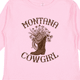 thumbnail image 4 of Inktastic Montana Cowgirl Girls Long Sleeve Toddler T-Shirt, 4 of 5