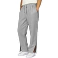 thumbnail image 4 of Men‘s Elastic Waist Loose Fit Casual Sweatpants With Side Split Long Trousers, 4 of 4