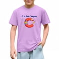 thumbnail image 5 of Juslio Boys Letter Pattern Shirts Crew Neck Casual Short, Sleeved Tops Comfortable Breathable T Shirts Sizes 2-18, 5 of 9